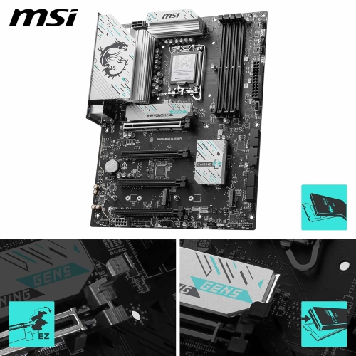MSI B860 GAMING PLUS WIFI w/ DDR5-8600, PCIe 5.0 Slot, 3x M.2 Slots, 7.1 Audio, 5Gb LAN, Wi-Fi 7, BT 5.4