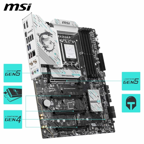 MSI B860 GAMING PLUS WIFI w/ DDR5-8600, PCIe 5.0 Slot, 3x M.2 Slots, 7.1 Audio, 5Gb LAN, Wi-Fi 7, BT 5.4
