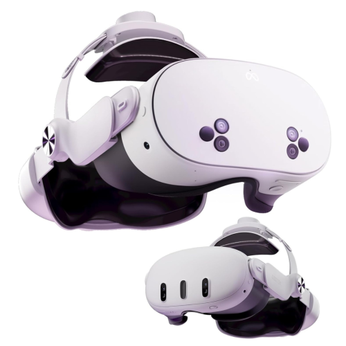 QH3 Pressure-Free Headstrap: Enhance Comfort with Added Top-Fit Adjustment - Compatible with Meta Quest 3S/Quest 3; Balances Weight at 3 Angles