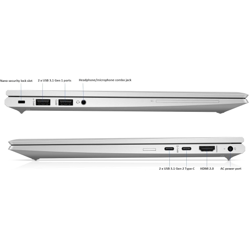HP EliteBook 845 G7 14" Laptop - AMD Ryzen 5 Pro 4650U - 16GB DDR4 - 256GB SSD - Windows 10 Pro by HP - Refurbished condition - Image 5