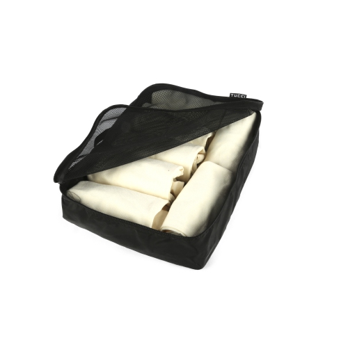 ARTICLES DE VOYAGE RANGEMENT CUBE - GARDE LES VÊTEMENTS, CHAUSSURES AND ARTICLES DE TOILETTE ORGANIZED PENDANT LE VOYAGE - NOIR