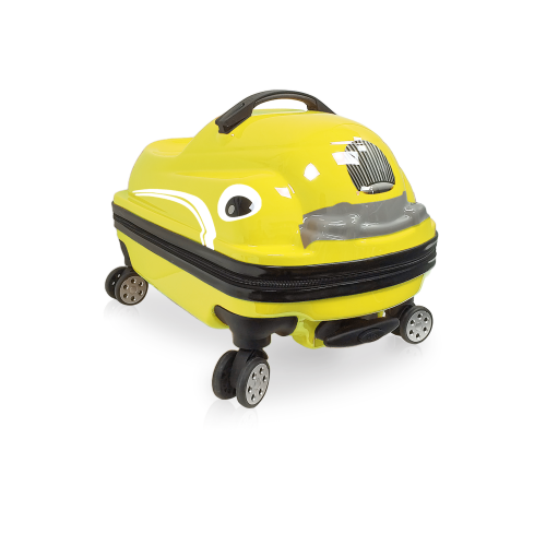 VALISE HARD POUR ENFANTS DASHMOBILE ITALIE DE TUCCI – 20 PO – JAUNE
