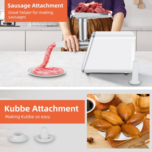 axGear Electric Meat Grinder Sausage Maker Stuffer Beef Pork Stainless Food Mincer