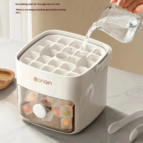 axGear Ice Cube Box Portable Storage Tray with Cover