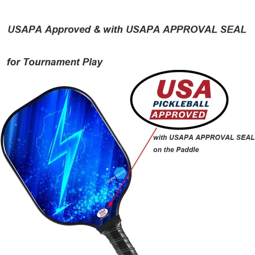 axGear Pickleball Paddle Fiberglass Set USAPA Approved Fiberglass Rackets with Balls