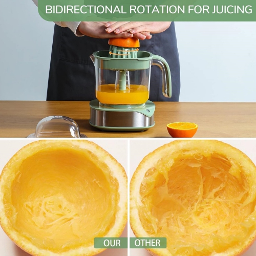 Electric Citrus Juicer 1.2L Large Volume, Orange Juicer with Powerful Motor and LED Working Lamp, Electric Lemon Squeezer for Orange Lemon Lime