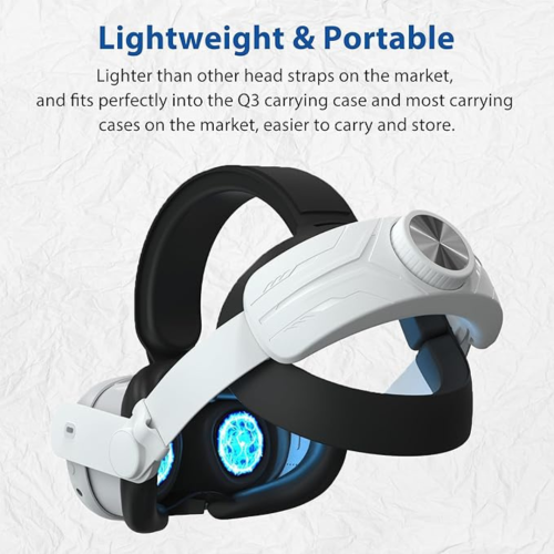 Head Strap Accessories Compatible with Quest 3S/3 DOBEWINGDELOU Replacement Elite Strap for Enhanced Comfort Adjustable Support with PU Sponge Pad