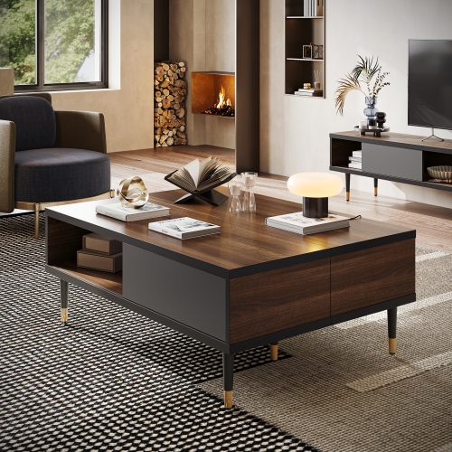 Bestier 80" Media Console, Mid Century Modern TV Stand for 85 inch tv, Entertainment Center with Storage