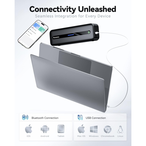 Phomemo M832 All-in-one Thermal Printer for A4 and letter size - with one roll paper inside