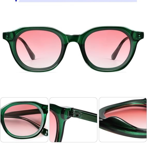 Retro Round Sunglasses for Men Women Vintage Circle Shades VL9829 46mm