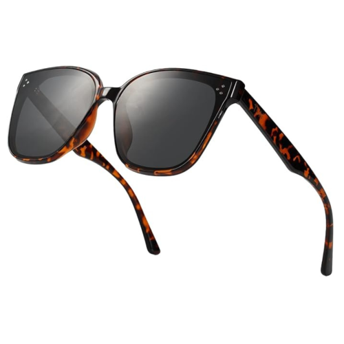 TIJN Polarized Sunglasses Women Men Oversized,UV Protection Sun Glasses Trendy Style,Large Square Shades,Big Frame Shady Rays