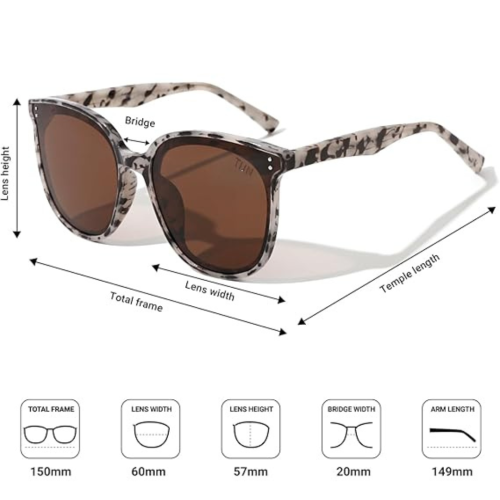TIJN Polarized Sunglasses Women Men Oversized,UV Protection Sun Glasses Trendy Style,Large Square Shades,Big Frame Shady Rays