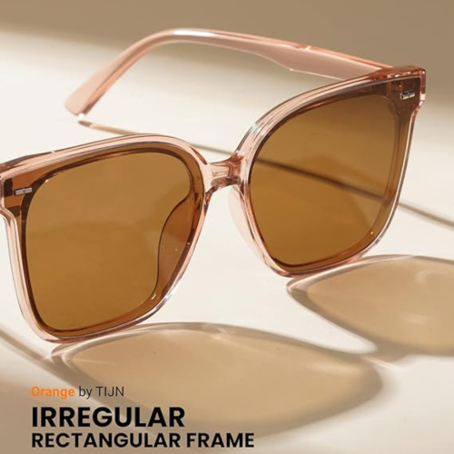 TIJN Polarized Sunglasses Women Men Oversized,UV Protection Sun Glasses Trendy Style,Large Square Shades,Big Frame Shady Rays