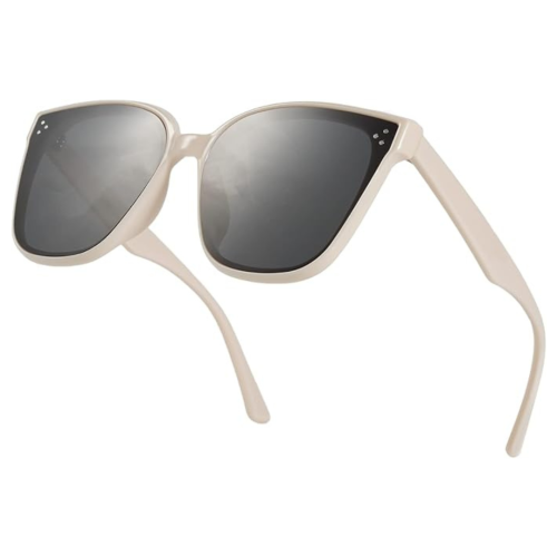 TIJN Polarized Sunglasses Women Men Oversized,UV Protection Sun Glasses Trendy Style,Large Square Shades,Big Frame Shady Rays