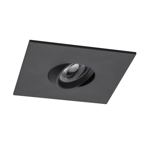 12 Pack Square 4 Inch Black LED Recessed Downlight – 3000K, Dimmable, IC & Wet Location Rated, 36° Beam, 5-Year Warranty