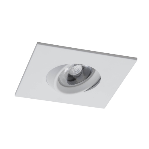 12 Pack Square 3 Inch White LED Recessed Downlight – 4000K, Dimmable, IC & Wet Location Rated, 36° Beam, 5-Year Warranty