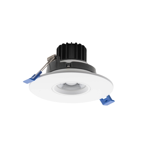 12 Pack Round 4 Inch White LED Recessed Downlight – 2700K, Dimmable, IC & Wet Location Rated, 36° Beam, 5-Year Warranty
