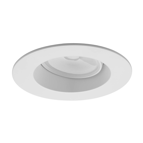 6 Inch White LED Regressed Recessed Ceiling Downlight – 3000K Warm White, Dimmable, IC & Wet Location Rated, 50,000-Hour LED Life, 5-Year Warranty