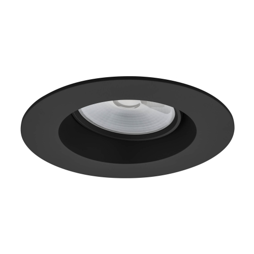 6 Inch Black LED Regressed Recessed Ceiling Downlight – 4000K Cool White, Dimmable, IC & Wet Location Rated, 50,000-Hour LED Life, 5-Year Warranty