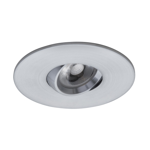 12 Pack Round 4 Inch Satin Chrome LED Recessed Downlight – 4000K, Dimmable, IC & Wet Location Rated, 36° Beam, 5-Year Warranty