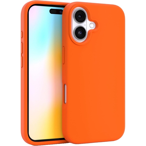 Liquid Silicone Case for iPhone 16 6.1-Inch, Silky Soft Touch Full-Body Protective Phone Case, Anti-Scratch Shockproof Cover with Microfiber Lining
