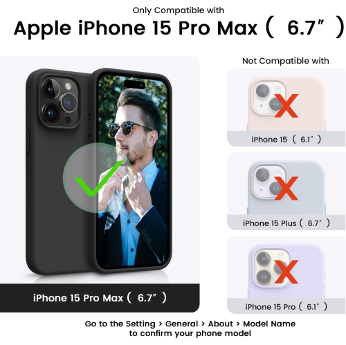 Liquid Silicone Case for iPhone 16 Pro, Silky Soft Touch Full-Body Protective Phone Case, Anti-Scratch Shockproof Cover with Microfiber Lining