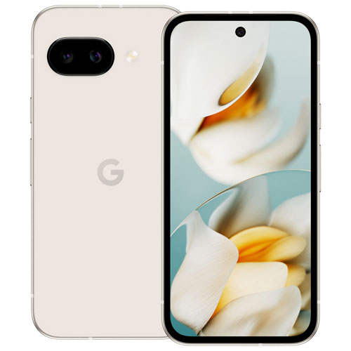 Image 1 de 10.. Pixel 9a de 128 Go de Google offert par TELUS - Porcelaine - Financement mensuel
