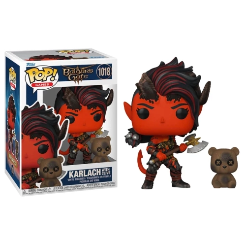Funko Pop! Games Baldur's Gate Vinyl Figure Karlach with Clive #1018