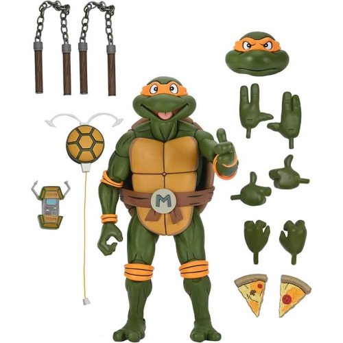 NECA Michelangelo Teenage Mutant Ninja Turtles (Animated Series) TMNT 1/4 Scale Figure