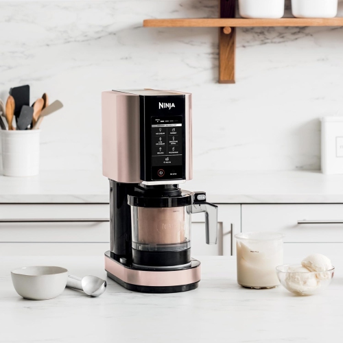 Ninja CREAMi Ice Cream Maker, for Gelato, Mix-ins, Milkshakes, Sorbet, Smoothie Bowls & More, 7 One-Touch Programs, with Pint Containers & Lids,