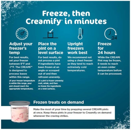 Ninja CREAMi Ice Cream Maker, for Gelato, Mix-ins, Milkshakes, Sorbet, Smoothie Bowls & More, 7 One-Touch Programs, with Pint Containers & Lids,