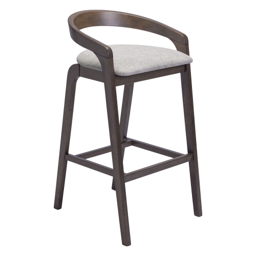 Troy Barstool Dove Gray & Espresso