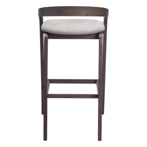 Troy Barstool Dove Gray & Espresso
