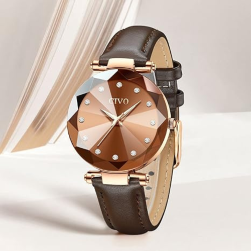 Womens Watch, Waterproof Ladies Watch, Analog Quartz Wrist Watches for Women Stainless Steel Mesh Strap Elegant Dress Designer Womens Watches Diamond