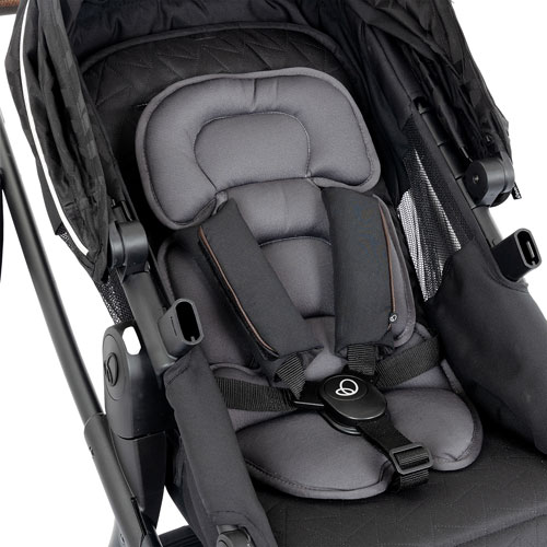 Système de voyage Shyft Intuiti d'Evenflo avec siège d'auto pour bébé Revolve180 LiteMax NXT SensorySoothe - Noir