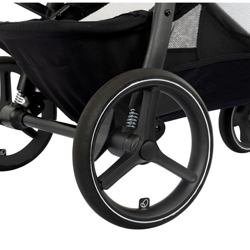 Système de voyage Shyft Intuiti d'Evenflo avec siège d'auto pour bébé Revolve180 LiteMax NXT SensorySoothe - Noir