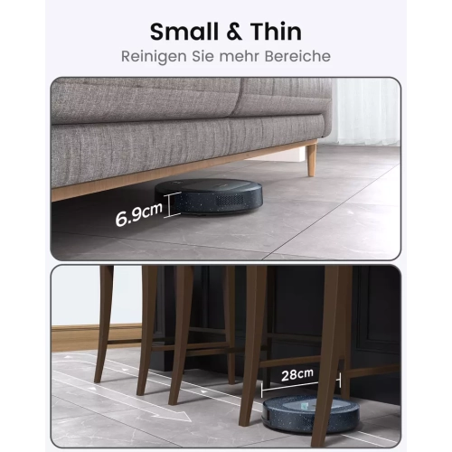 Lefant Automatic Robot Vacuums Self-Charging WiFi/App/Voice Smart Vacuum Robot