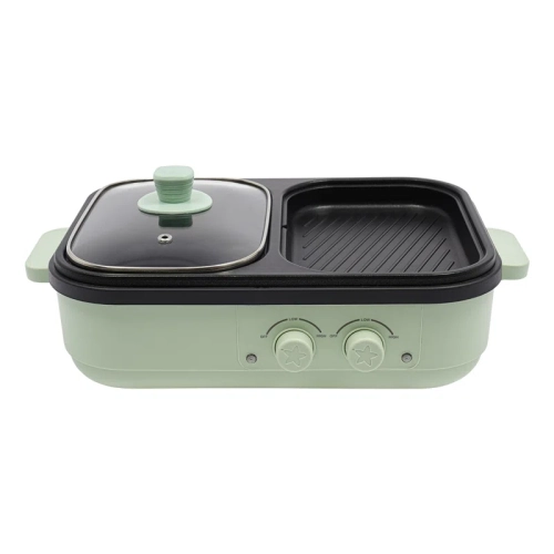 Multi-Purpose Electric Hot Pot with Grill, 1300W, 110V
