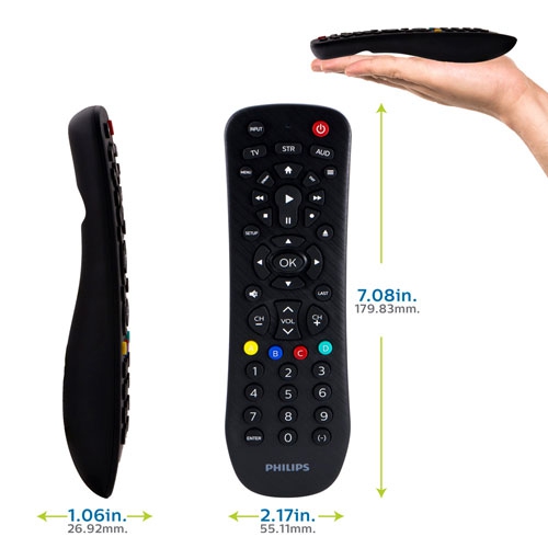 Refurbished Philips 3-Device Universal Remote Control SRP9232D/07