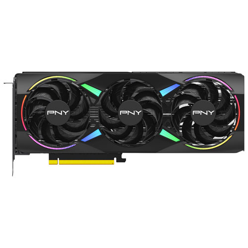 Carte graphique GeForce RTX 5070 ARGB OC de PNY avec mémoire GDDR7 de 12 Go
