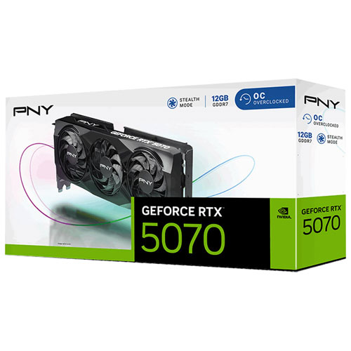 PNY GeForce RTX 5070 OC 12GB GDDR7 Video Card