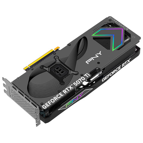 Carte graphique GeForce RTX 5070 Ti ARGB Epic-X RGB OC trois ventilateurs GDDR7 16 Go de PNY