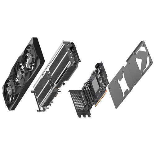 Carte graphique GeForce RTX 5070 Ti OC à trois ventilateurs GDDR7 16 Go de PNY