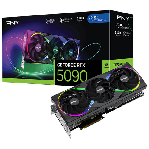 PNY NVIDIA GeForce RTX 5090 32GB GDDR7 Video Card