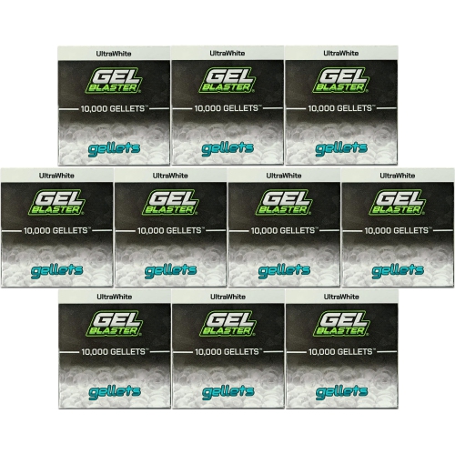 Gel Blaster Gellets - Official Refill Ammo for Gel Blasters - Increased Blasting Performance and Accuracy - Non-Toxic, No Cleanup, Stain-Free