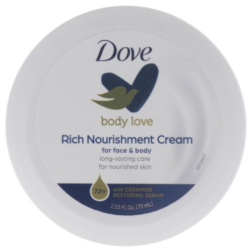 Rich Nourishment Cream by Dove for Unisex - 2.53 oz Cream