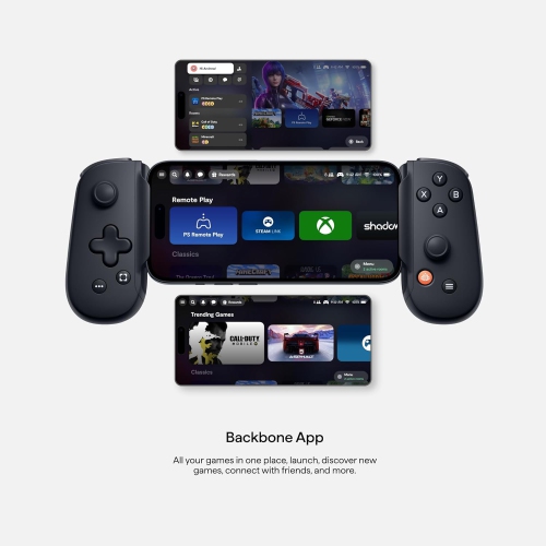 BACKBONE One Mobile Gaming Controller for Android and iPhone 15/16 Series - 2nd Gen