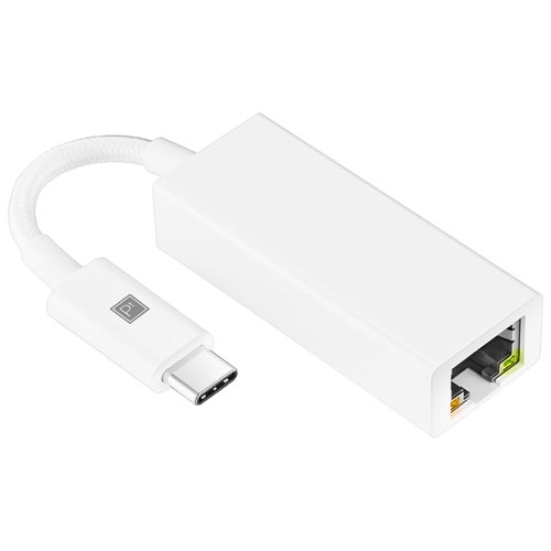 Adaptateur USB-C à Ethernet de Platinum boîte ouverte