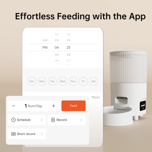 Automatic Cat Feeder, 3L Capacity Remote Control Timed Cat Feeder, Pet Food Dispenser Dog Feeding Station Dry Food Dispenser Smart Pet Feeder for Pet