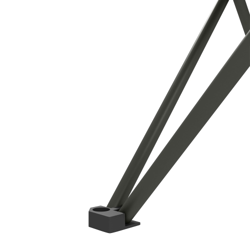 Table de camping pliante Outsunny de 22 po, table de pique-nique portative extérieure avec sac de transport, table pliable pour le camping,